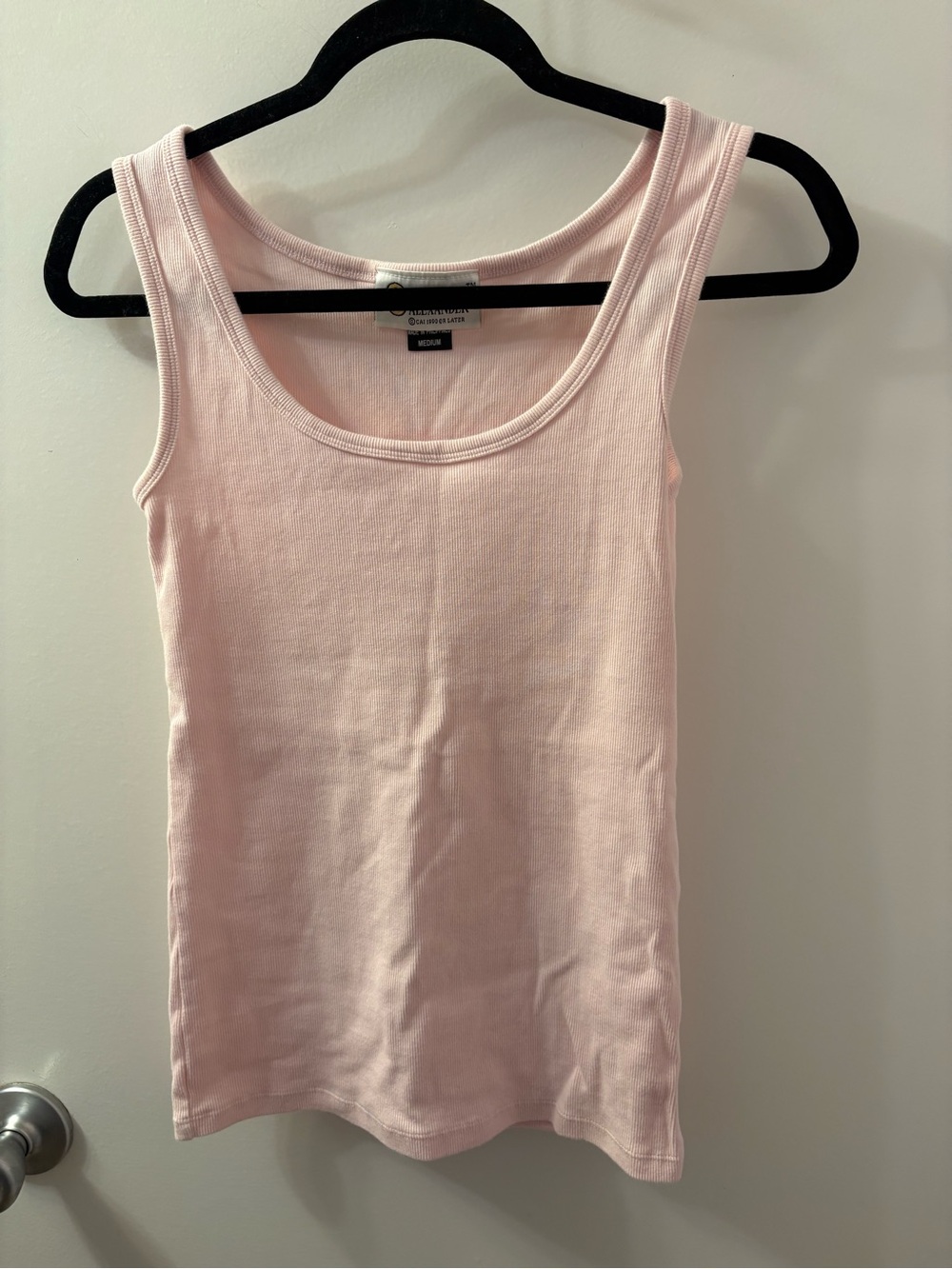 Medium Christine Alexander Classic Scoop Neck Tank Top - Light Pink Pre ❤️